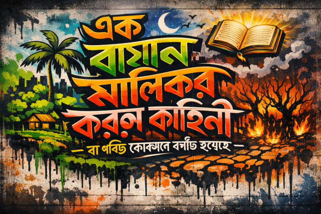 এক বাগান মালিকের করুন কাহিনী যা পবিত্র কোরআনে বর্ণীত হয়েছে।