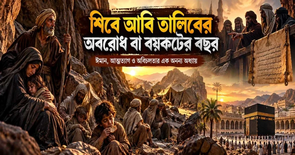 সামাজিক সুরক্ষা থেকে বিচ্ছিন্ন করে দেওয়ার লক্ষ্যে বনু হাশিম ও বনু মুত্তালিবের ওপর আরোপ