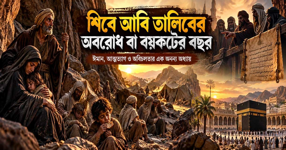 সামাজিক সুরক্ষা থেকে বিচ্ছিন্ন করে দেওয়ার লক্ষ্যে বনু হাশিম ও বনু মুত্তালিবের ওপর আরোপ